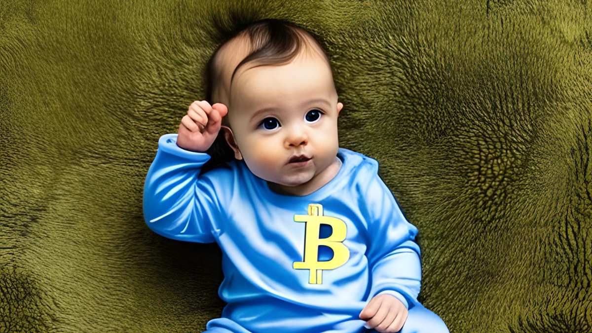 Dieses kleine Wunderkind trägt seinen Schlafanzug mit Stolz und rockt das neueste Modetrend - den Bitcoin-Pyjama! Wer sagt, dass man früh anfangen muss, um ein Krypto-Genie zu werden? Ein zukünftiger Krypto-Mogul in den süßesten Träumen!